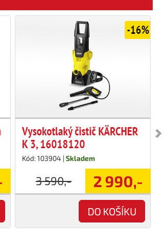 Vysokotlaký čistič KÄRCHER K 3