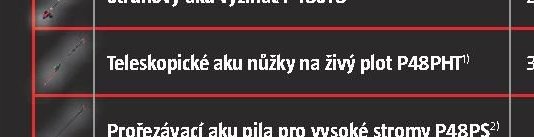 Teleskopické aku nůžky na živý plot P48PHT