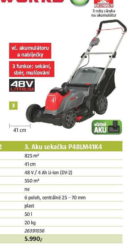 Aku sekačka P48LM41K4