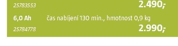 3. Akumulátor PBA 18V 6,0 Ah