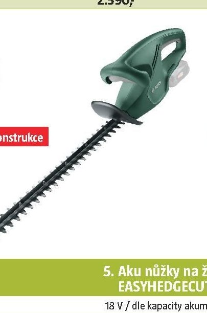Aku nůžky na živé ploty EASYHEDGECUT 18-45