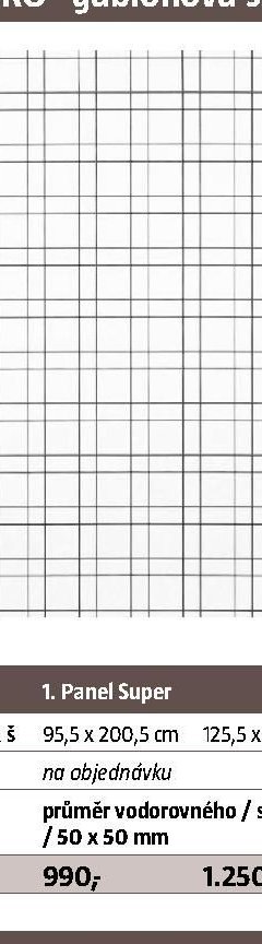 Panel Super 125,5 x 200,5 cm