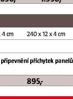 Sloupek 270 x 12 x 4 cm