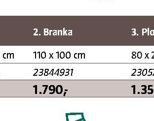 Brána dvoukřídlá 110 x 400 cm