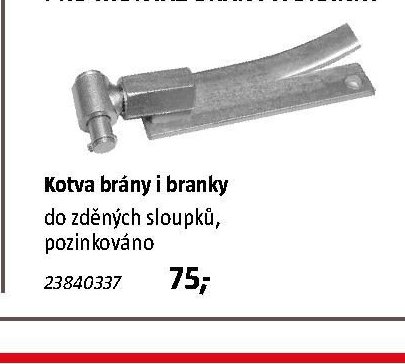 Kotva brány i branky