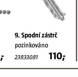Spodní zástrč pozinkováno