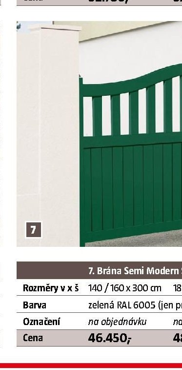 Brána Semi Modern SM13