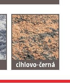 cihlovo-černá