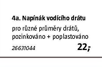 4a. Napínák vodícího drátu