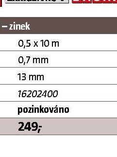 Šestihranné pletivo STABILIT - zinek