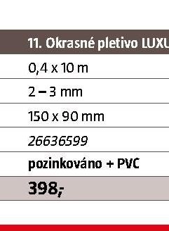 Okrasné pletivo LUXURUS - zelené