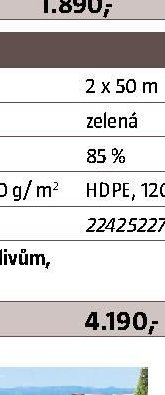 TEXANET – plotová dona tkaná, 2 x 50 m, zelená