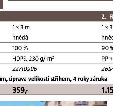PRIVATEX – zástěna bambus 1x3m hnědá