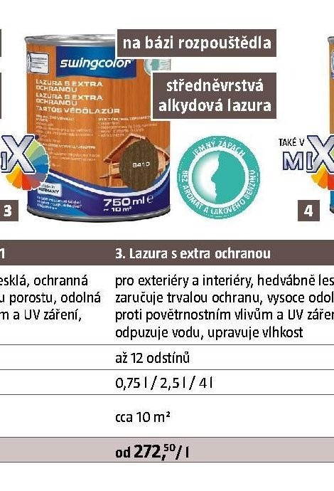 Lazura s extra ochranou