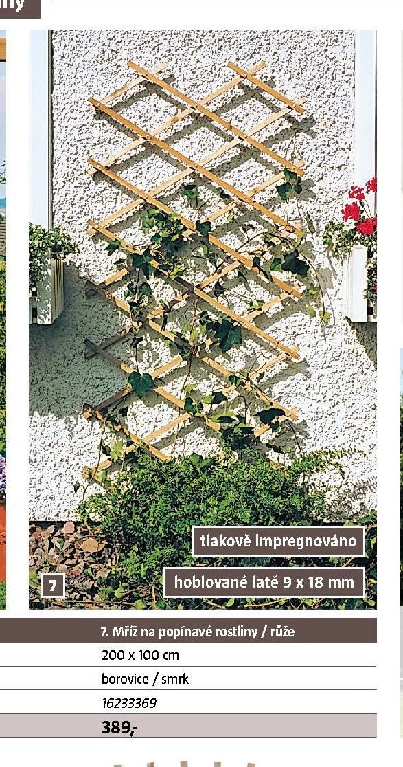 7. Mříž na popínavé rostliny / růže