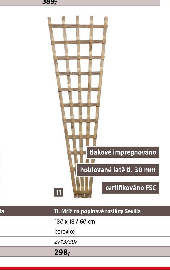 11. Mříž na popínavé rostliny Sevilla