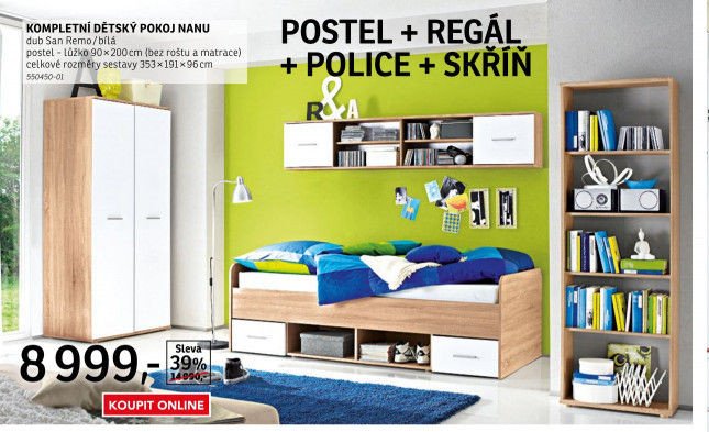 Kompletní dětský pokoj NANU