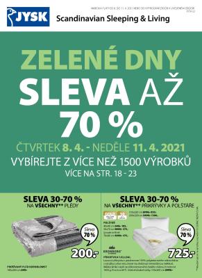 akční leták Jysk 8.4.2021-21.4.2021