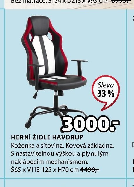 HERNÍ ŽIDLE HAVDRUP