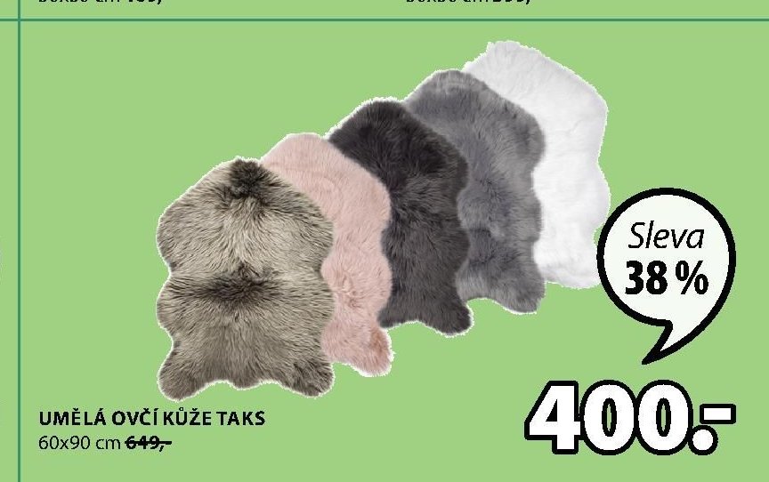 UMĚLÁ OVČÍ KŮŽE TAKS