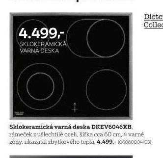 Dieter Knoll Collection SKLOKERAMICKÁ VARNÁ DESKA