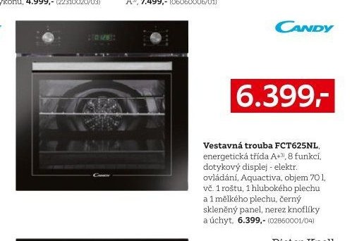 Candy Vestavná trouba FCT625NL