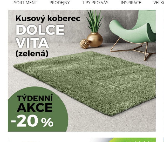 Kusový koberec DOLCE VITA (zelená)