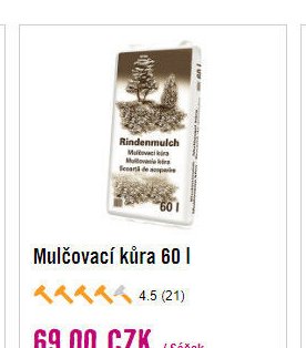 Mulčovací kůra 60 l