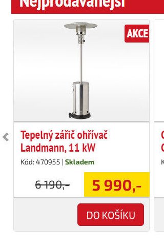 Tepelný zářič ohřívač Landmann
