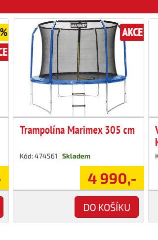Trampolína Marimex 305 cm