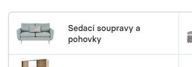 Sedací soupravy a pohovky