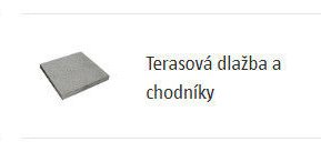 Terasová dlažba a chodníky