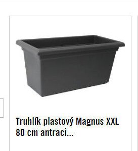 Truhlík plastový Magnus XXL 80 cm antraci...