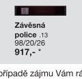 Závěsná police