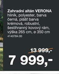 Zahradní altán VERONA