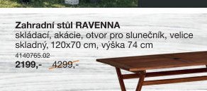 Zahradní stůl RAVENNA