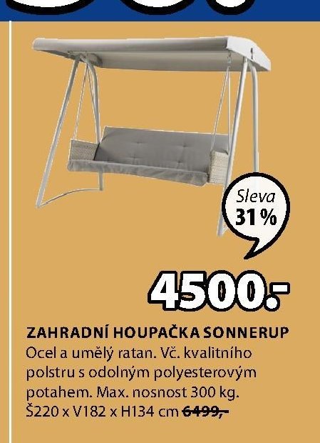 ZAHRADNÍ HOUPAČKA SONNERUP
