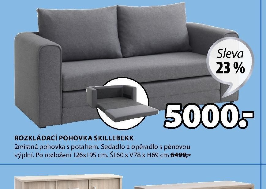 ROZKLÁDACÍ POHOVKA SKILLEBEKK
