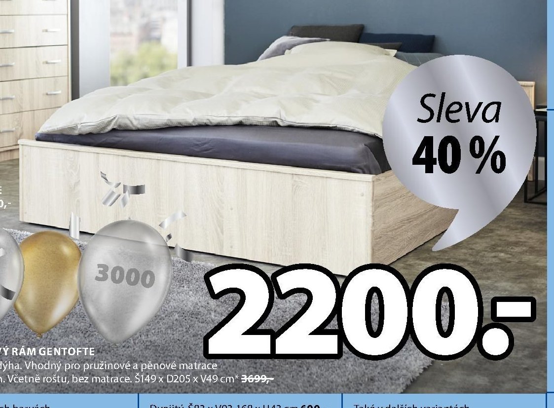 POSTELOVÝ RÁM GENTOFTE