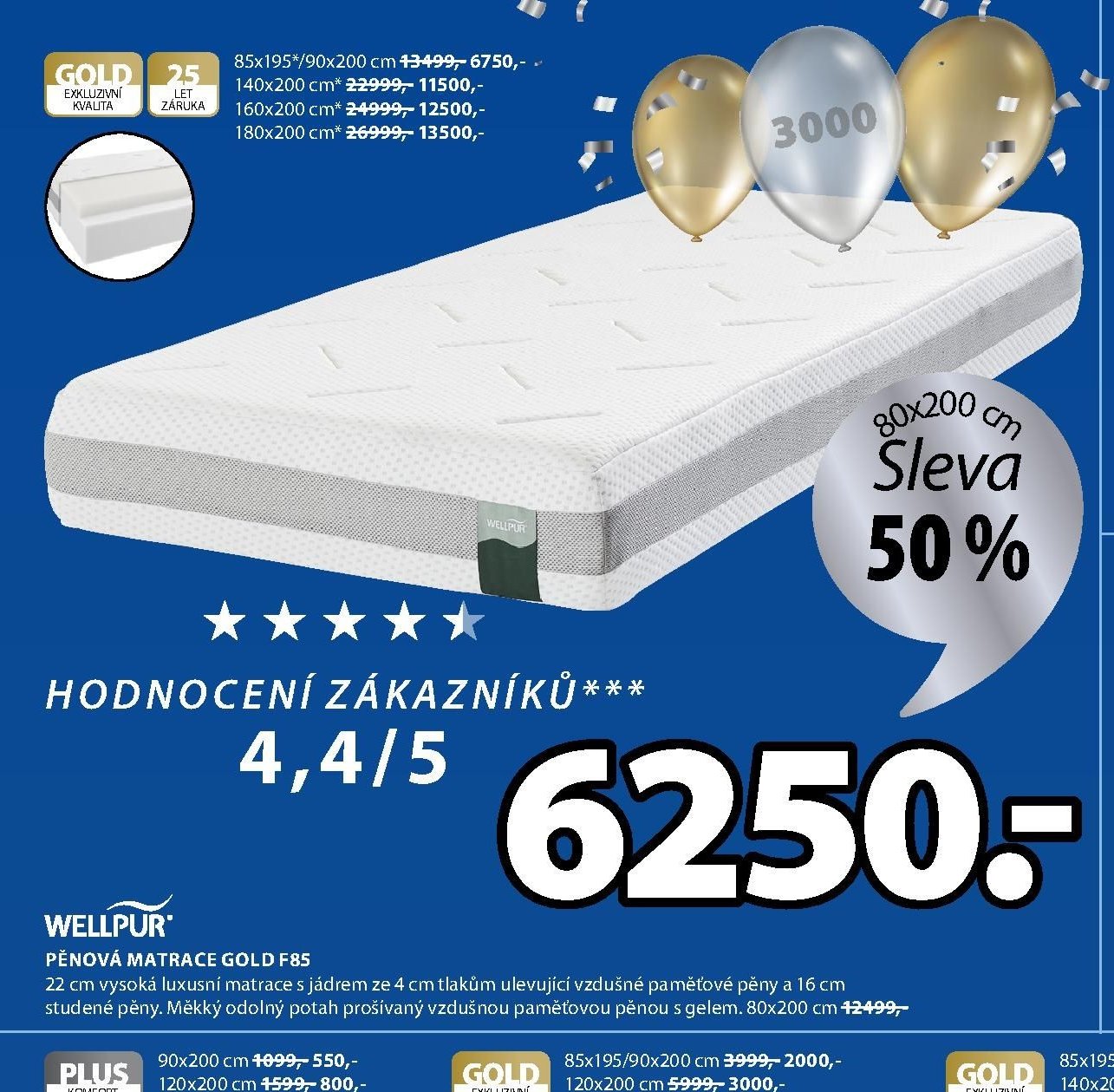 Matrace GOLD F85