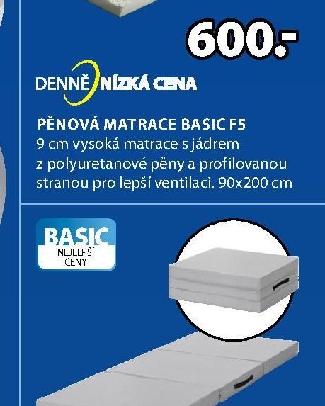 Pěnová matrace BASIC F5