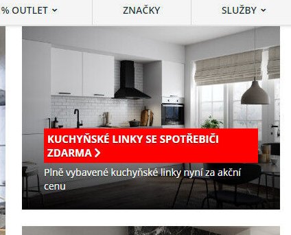 Kuchyňské linky se spotřebiči zdarma