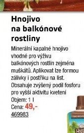 Hnojivo na balkónové rostliny