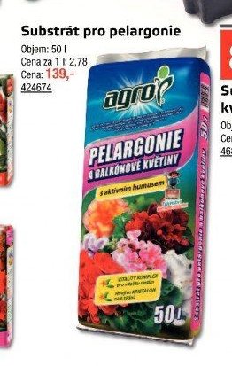 Substrát pro pelargonie