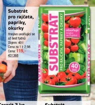 Substrát pro rajčata, papriky, okurky