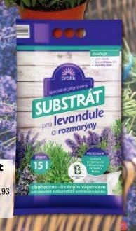 Substrát pro levandule a rozmarýny