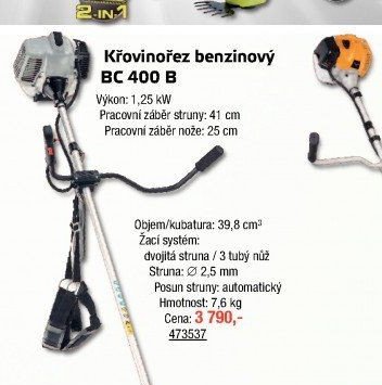 Křovinořez benzinový BC 400 B