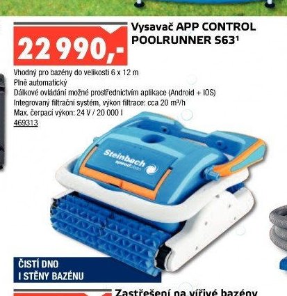 Vysavač APP CONTROL POOLRUNNER S63