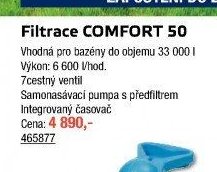 Filtrace COMFORT 50