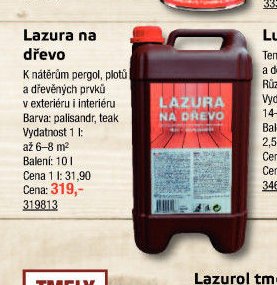 Lazura na dřevo